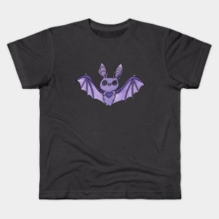 Cute Purple Bat Kids T-Shirt